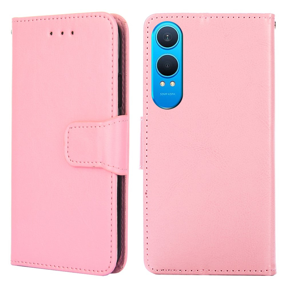 OnePlus Nord CE4 Lite 5G / Oppo K12x 5G (Kina) pungcover i PU-læder + TPU, foldbart cover med støttefod