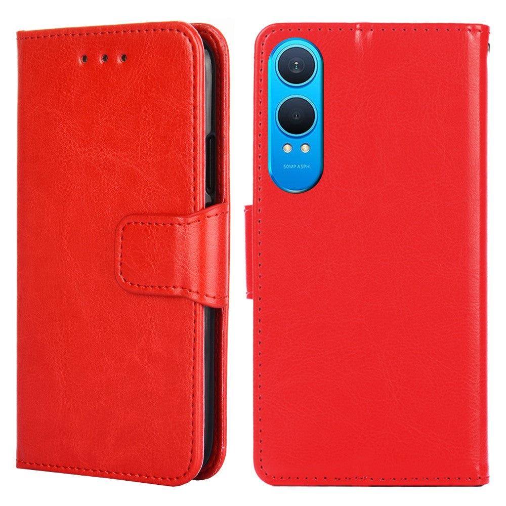 OnePlus Nord CE4 Lite 5G / Oppo K12x 5G (Kina) pungcover i PU-læder + TPU, foldbart cover med støttefod