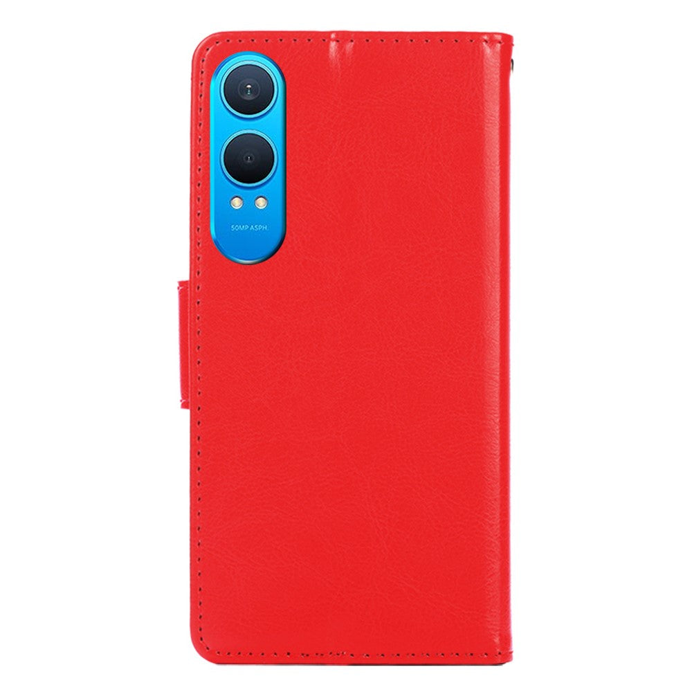 OnePlus Nord CE4 Lite 5G / Oppo K12x 5G (Kina) pungcover i PU-læder + TPU, foldbart cover med støttefod