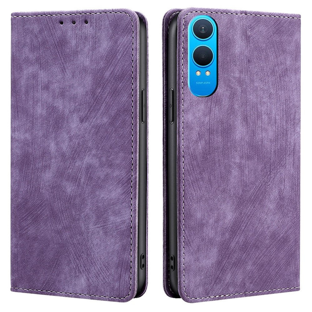 OnePlus Nord CE4 Lite 5G / Oppo K12x 5G (Kina) fodral RFID-blockerande plånbok i läder för mobil