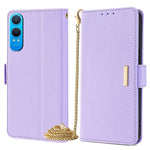 OnePlus Nord CE4 Lite 5G / Oppo K12x 5G (Kina) etui i PU-læder med tegnebogsfunktion, stativ og skulderrem
