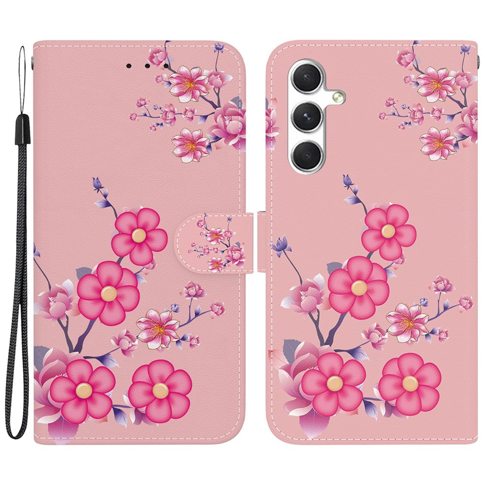 For Samsung Galaxy S25 Wallet Phone Case Anti-Drop Leather Flip Cover Pattern Printing