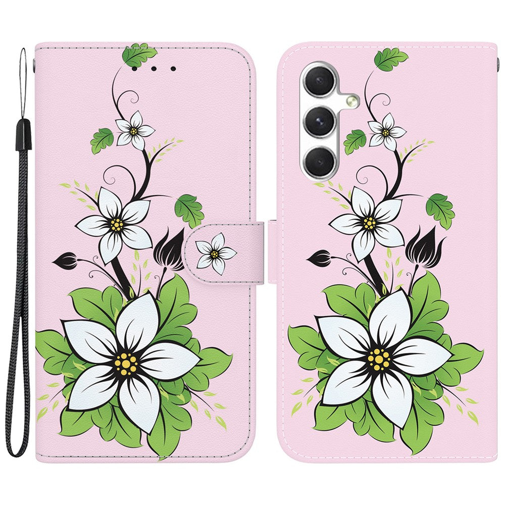 For Samsung Galaxy S25 Wallet Phone Case Anti-Drop Leather Flip Cover Pattern Printing
