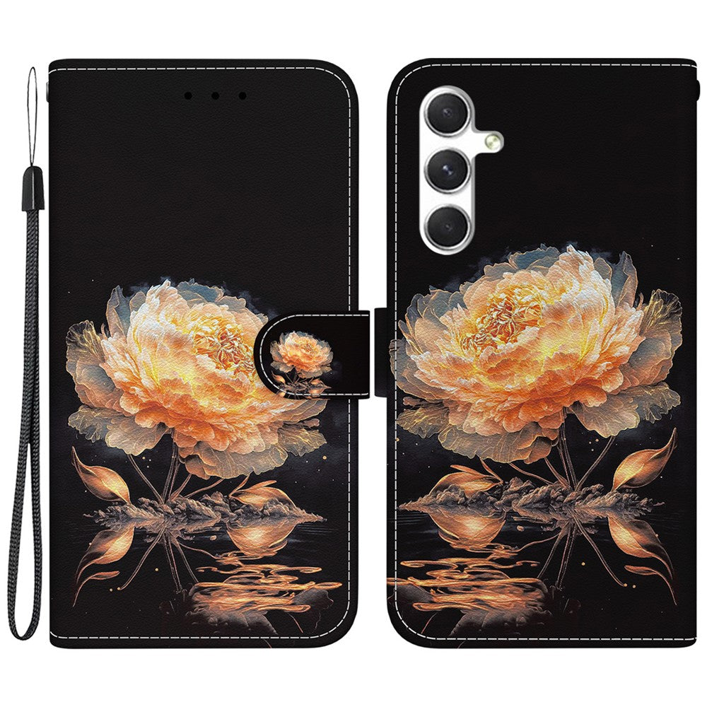 For Samsung Galaxy S25 Wallet Phone Case Anti-Drop Leather Flip Cover Pattern Printing