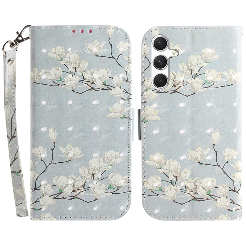 For Samsung Galaxy S25 Case Pattern Printing Leather Wallet Phone Cover