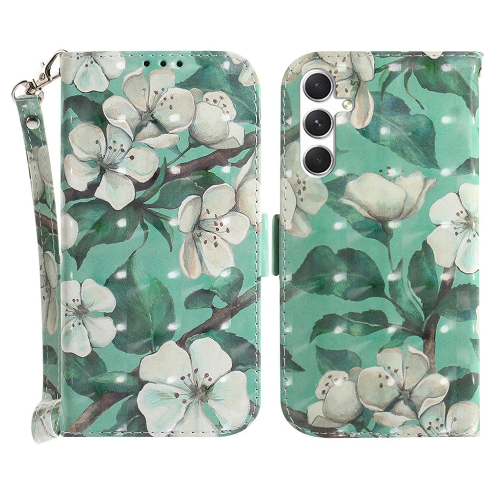 For Samsung Galaxy S25 Case Pattern Printing Leather Wallet Phone Cover