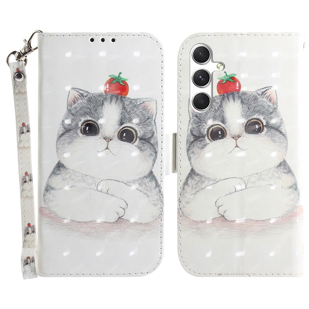 For Samsung Galaxy S25 Case Pattern Printing Leather Wallet Phone Cover