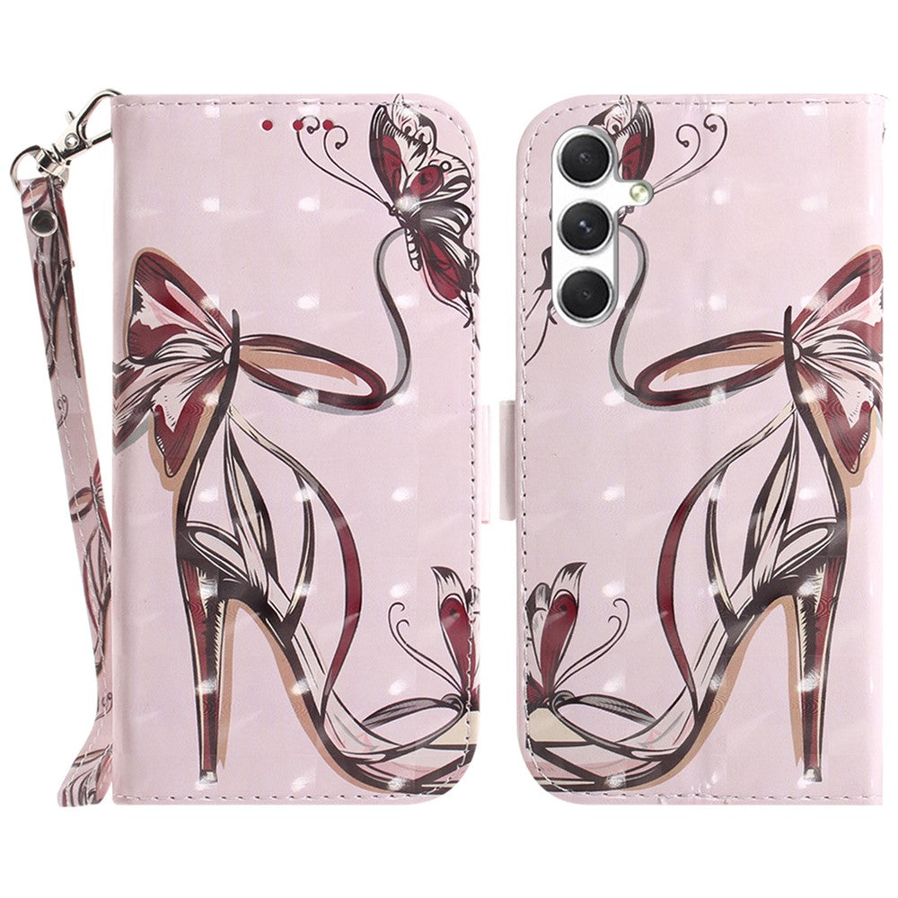 For Samsung Galaxy S25 Case Pattern Printing Leather Wallet Phone Cover