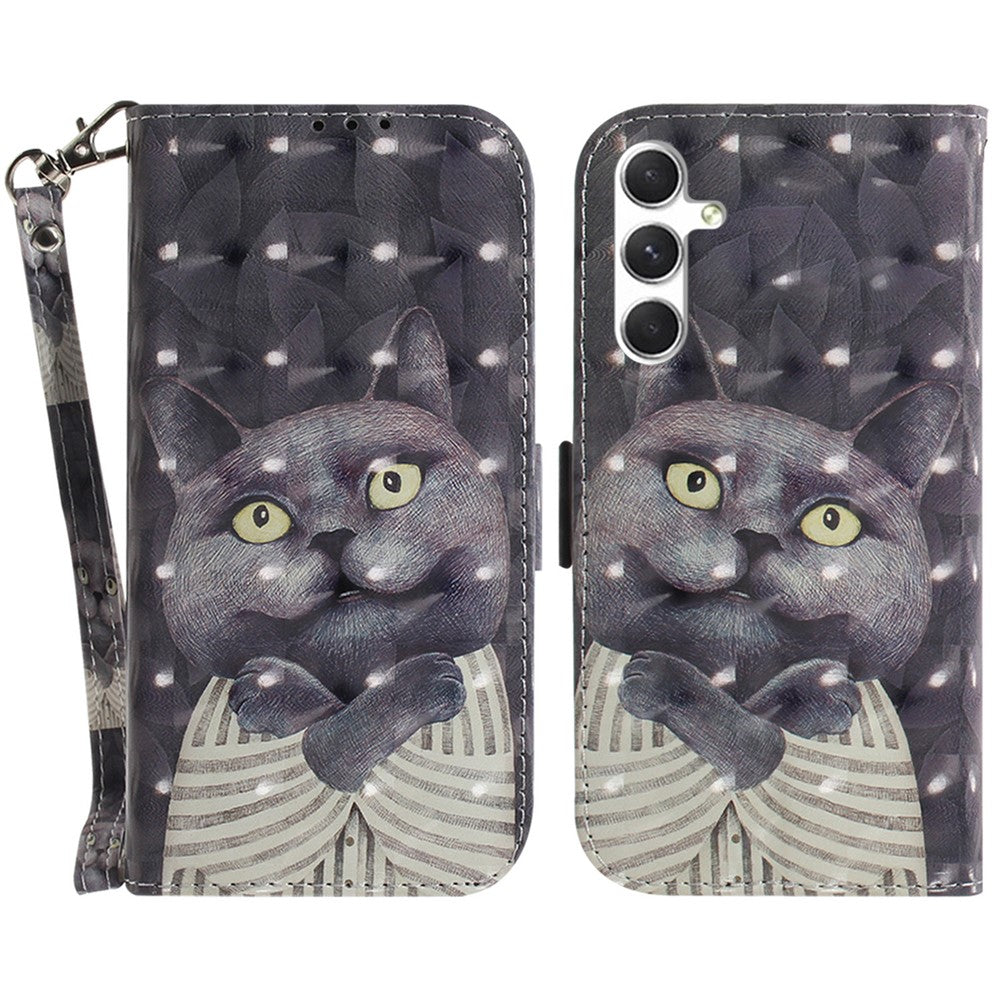For Samsung Galaxy S25 Case Pattern Printing Leather Wallet Phone Cover