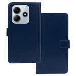 IDEWEI for Xiaomi Redmi Note 14 5G Case Card Slots Holder Leather Phone Cover Crazy Horse Texture