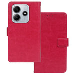 IDEWEI for Xiaomi Redmi Note 14 5G Case Card Slots Holder Leather Phone Cover Crazy Horse Texture