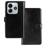 IDEWEI for Xiaomi Redmi Note 14 5G Case Card Slots Holder Leather Phone Cover Crazy Horse Texture