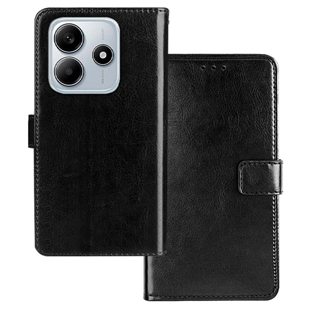 IDEWEI lædercover med kortholder og Crazy Horse-tekstur til Xiaomi Redmi Note 14 5G