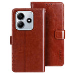 IDEWEI For Xiaomi Redmi Note 14 5G Stand Case Crazy Horse Texture Leather Phone Cover