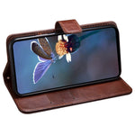 IDEWEI For Xiaomi Redmi Note 14 5G Stand Case Crazy Horse Texture Leather Phone Cover