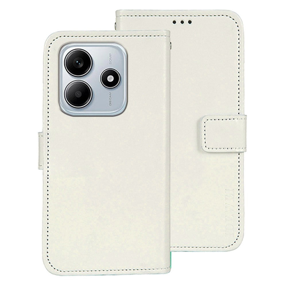 IDEWEI For Xiaomi Redmi Note 14 5G Stand Case Crazy Horse Texture Leather Phone Cover