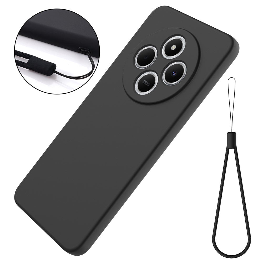 Liquid Silicone Case For Xiaomi Redmi 17C 4G / Poco C75 5G / Poco C75 4G / Redmi 14R 5G / 14C 4G Anti-Scratch Phone Cover with Hand Strap