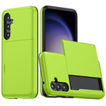 For Samsung Galaxy S25 Case with Card Holder TPU + PC Phone Back Cover