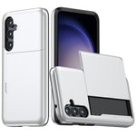 For Samsung Galaxy S25 Case with Card Holder TPU + PC Phone Back Cover