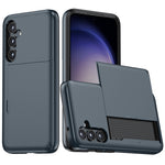 For Samsung Galaxy S25+ Case with Card Holder TPU + PC Phone Back Cover