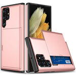 Samsung Galaxy S25 Ultra-skal med korthållare i TPU + PC-bakstycke