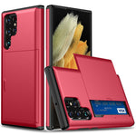 Samsung Galaxy S25 Ultra-skal med korthållare i TPU + PC-bakstycke