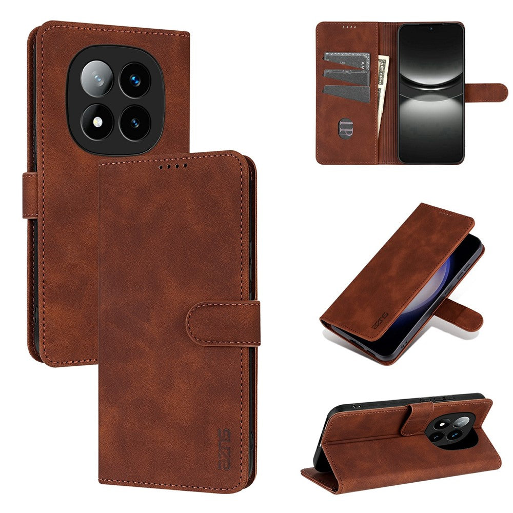 AZNS For Xiaomi Redmi Note 14 Pro+ 5G Case PU Leather Wallet Phone Cover