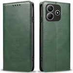 For Xiaomi Redmi Note 14 5G Case Strong Magnetic PU Leather Phone Cover Calf Texture