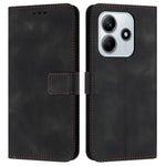 For Xiaomi Redmi Note 14 5G Leather Case Solid Color Wallet Protective Phone Cover