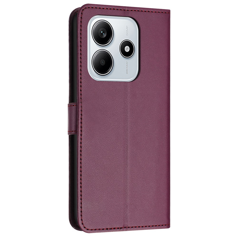 For Xiaomi Redmi Note 14 5G Wallet Phone Case Leather Stand Cover with Strap