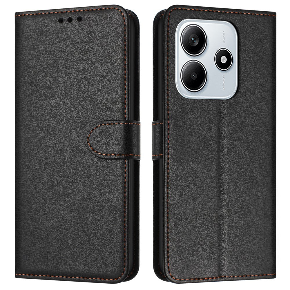 For Xiaomi Redmi Note 14 5G Wallet Phone Case Leather Stand Cover with Strap