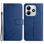 For Xiaomi Redmi Note 14 5G Leather Case Line Pattern Wallet Phone Cover
