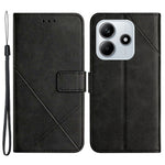 For Xiaomi Redmi Note 14 5G Leather Case Line Pattern Wallet Phone Cover