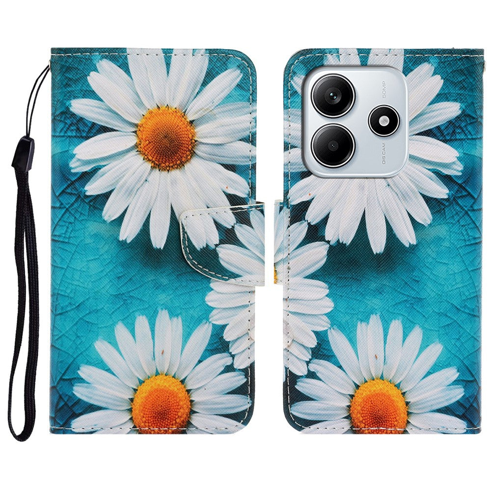 For Xiaomi Redmi Note 14 5G Case Pattern Printing Protective Leather Folio Phone Cover