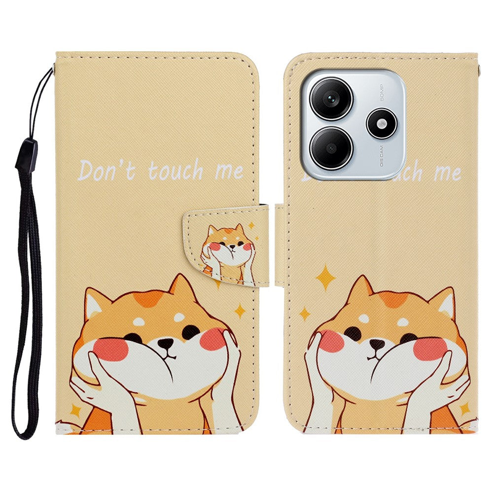 For Xiaomi Redmi Note 14 5G Case Pattern Printing Protective Leather Folio Phone Cover