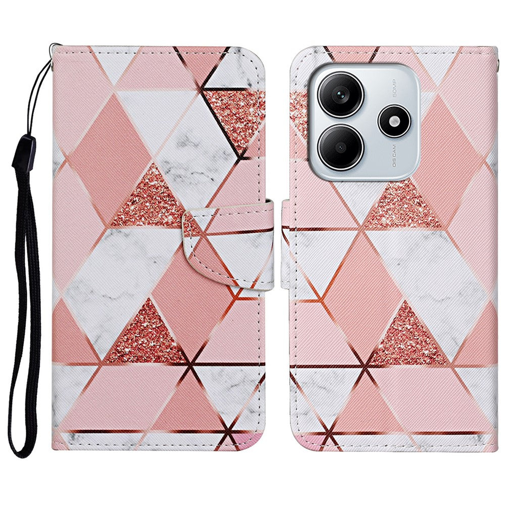 For Xiaomi Redmi Note 14 5G Case Pattern Printing Protective Leather Folio Phone Cover