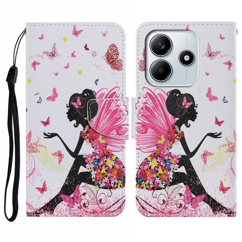 For Xiaomi Redmi Note 14 5G Case Pattern Printing Protective Leather Folio Phone Cover