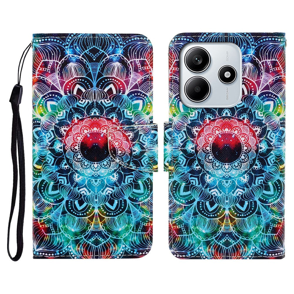 For Xiaomi Redmi Note 14 5G Case Pattern Printing Protective Leather Folio Phone Cover