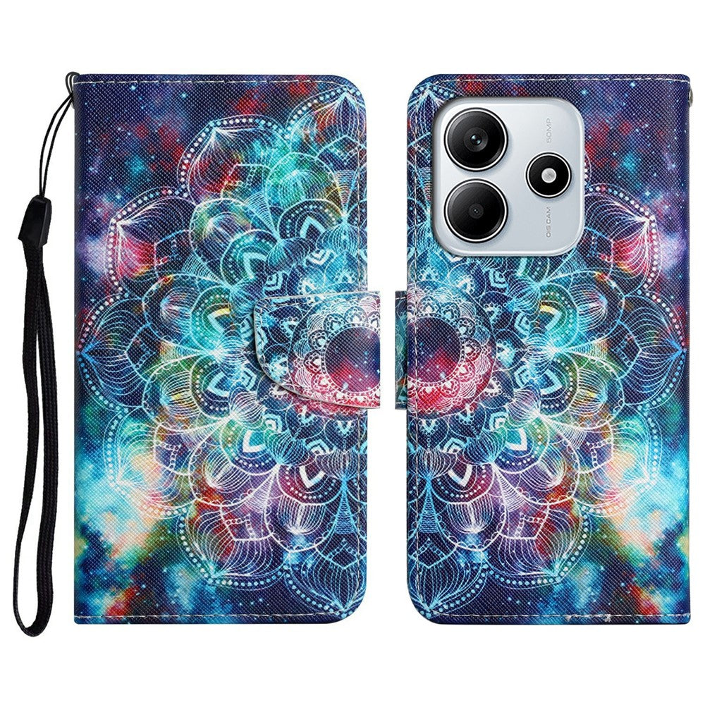 For Xiaomi Redmi Note 14 5G Case Pattern Printing Protective Leather Folio Phone Cover