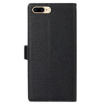 For iPhone 6 Plus / 6s Plus / 7 Plus / 8 Plus 5.5 inch Anti-collision Zipper Pocket Design Litchi Texture Phone Case, PU Leather Flip Cover Wallet with Strap