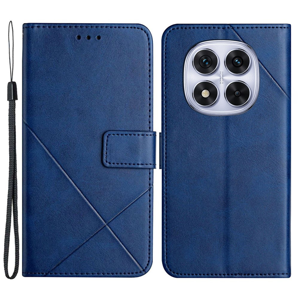 For Xiaomi Redmi Note 14 Pro+ 5G / Note 14 Pro 5G / Note 14 Pro 4G / Poco X7 5G Leather Case Line Pattern Wallet Phone Cover
