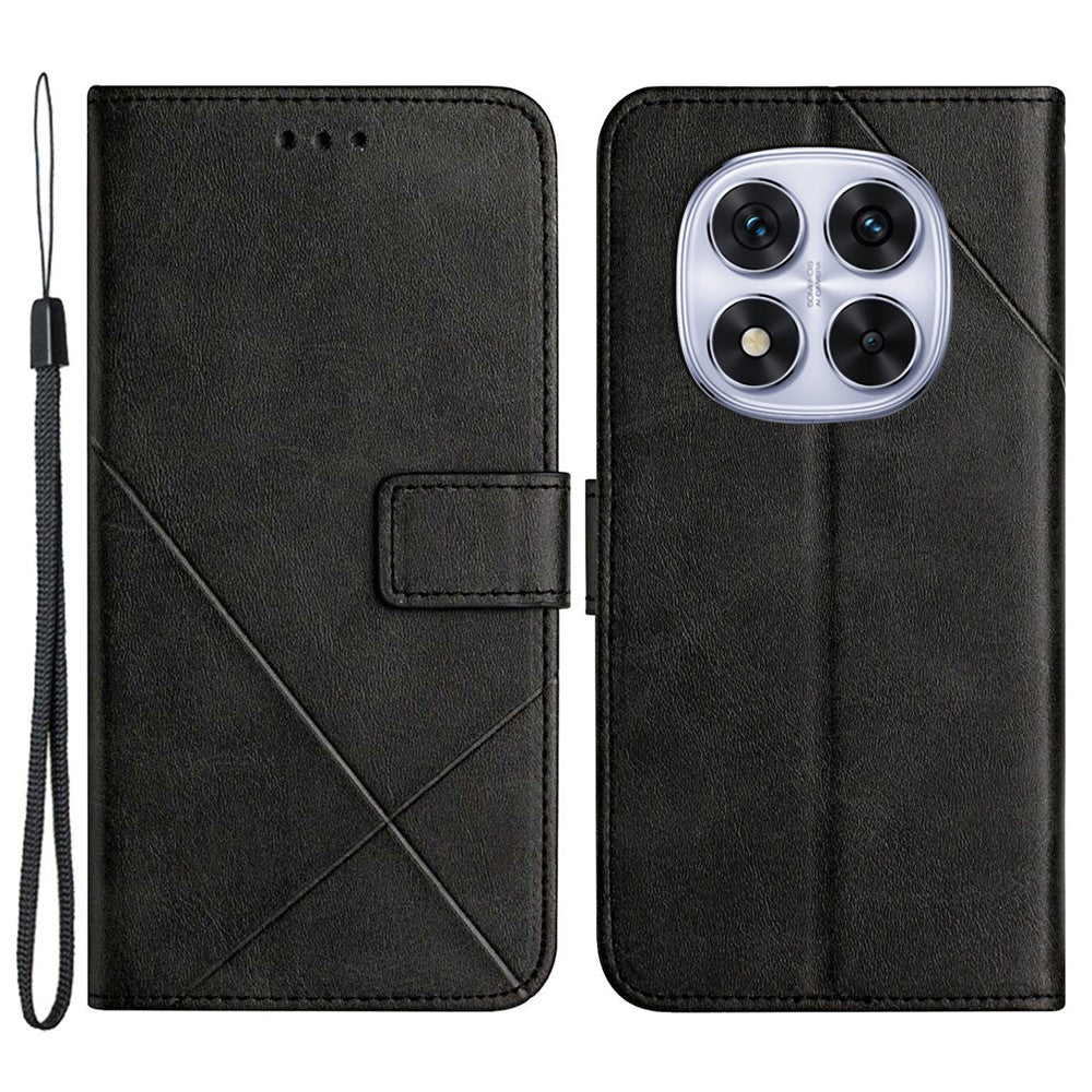 For Xiaomi Redmi Note 14 Pro+ 5G / Note 14 Pro 5G / Note 14 Pro 4G / Poco X7 5G Leather Case Line Pattern Wallet Phone Cover