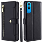 OnePlus Nord CE4 Lite 5G / Oppo K12x 5G (Kina) etui i PU-læder med skulderrem og lynlås, pung