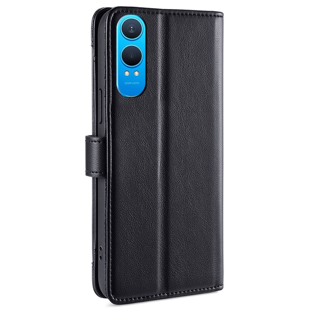 OnePlus Nord CE4 Lite 5G / Oppo K12x 5G (Kina) etui i PU-læder med skulderrem og lynlås, pung