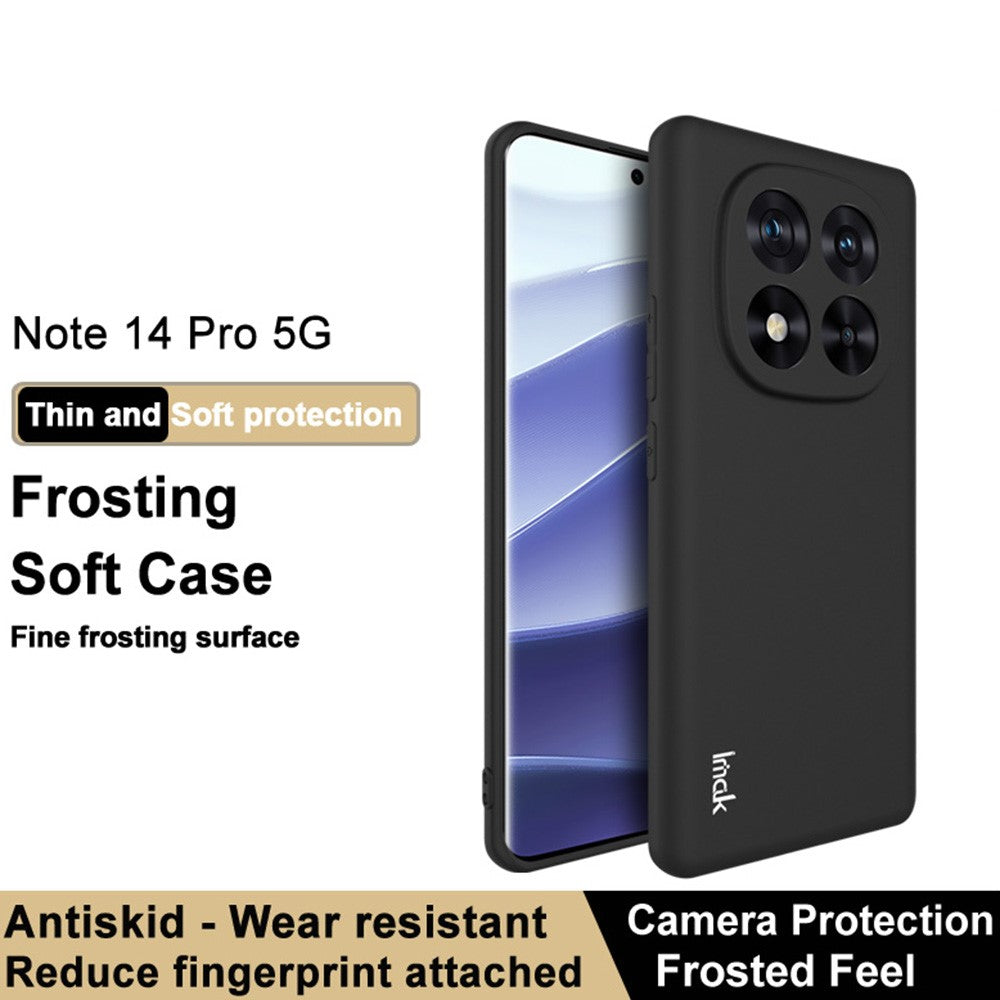 IMAK UC-3 Series for Xiaomi Redmi Note 14 Pro 5G / Poco X7 5G Case Matte Anti-Fingerprint Soft TPU Cover