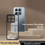 IMAK UX-9A Series for Xiaomi 14T Pro Clear Case TPU+PC Phone Cover Reinforced Corners