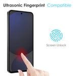 NORTHJO TPU-etui til Samsung Galaxy S25 + hærdet glas (understøtter fingeraftryksoplåsning)
