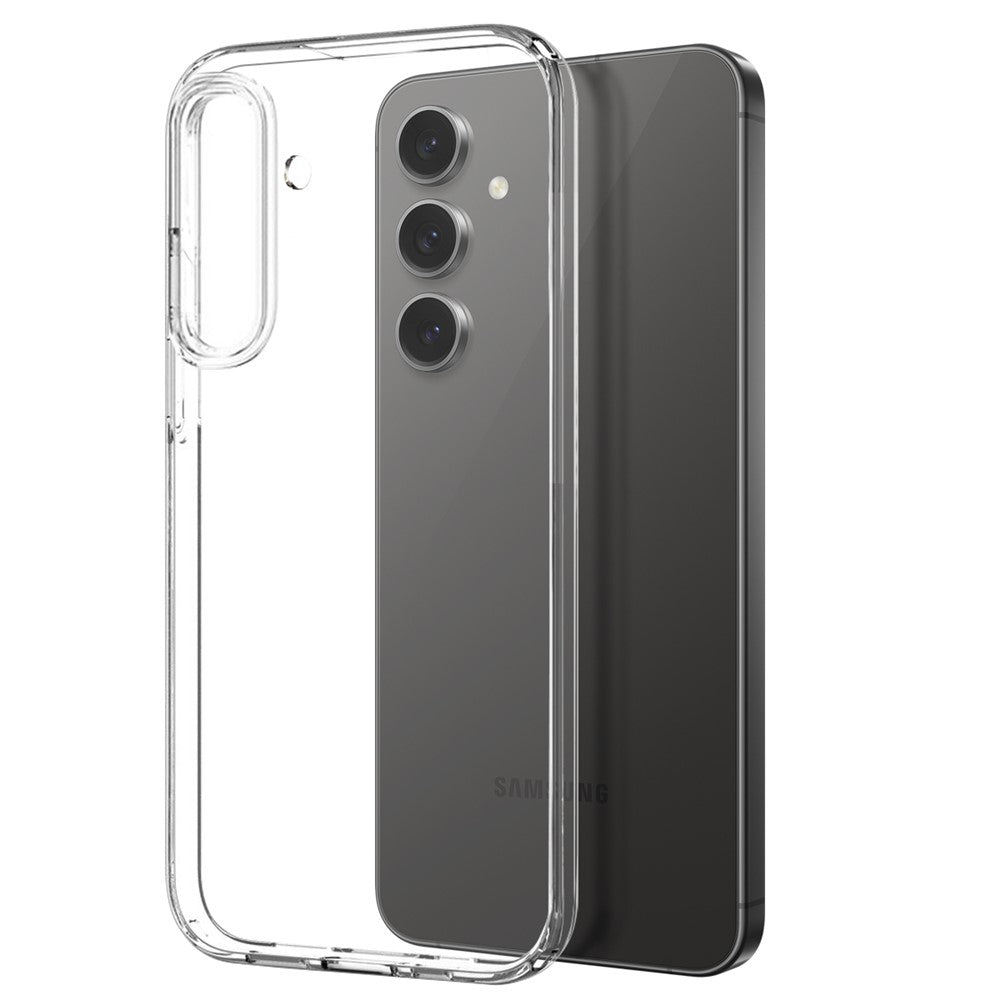 NORTHJO TPU-skal med härdat glas för Samsung Galaxy S25+ (stödjer fingeravtryckslåsning)