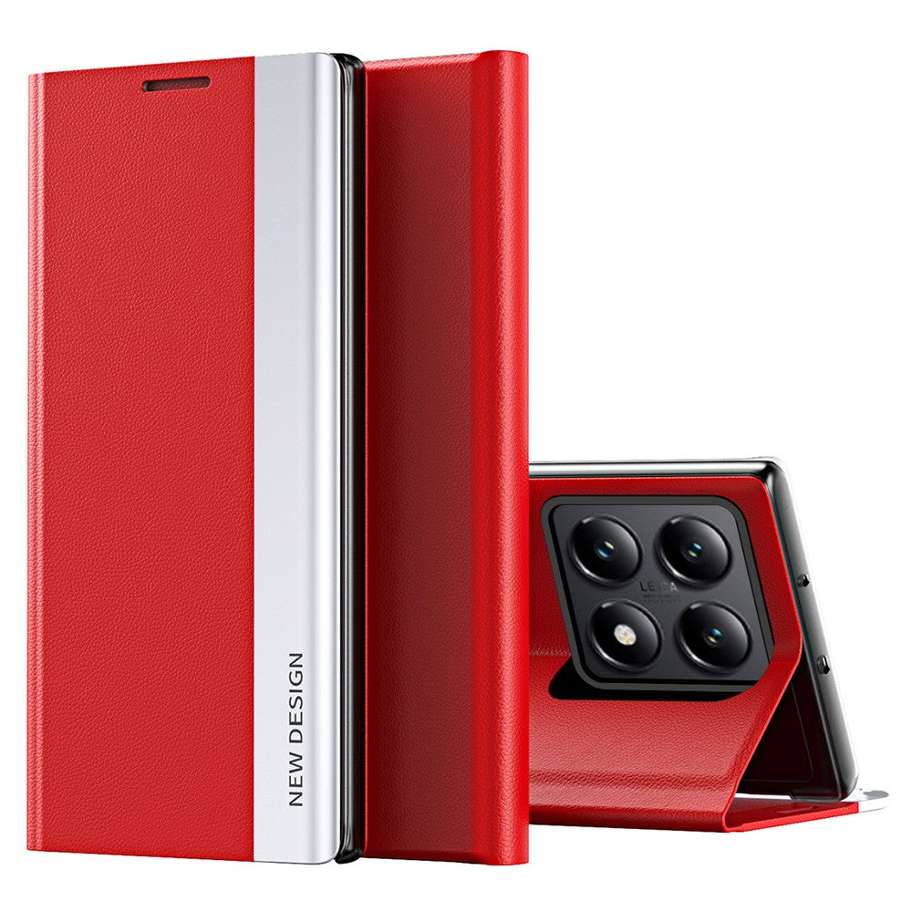 For Xiaomi 14T Case Anti-Drop Leather Phone Cover with Stand