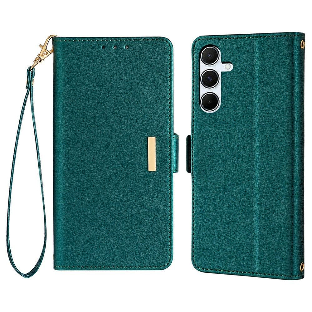 For Samsung Galaxy A35 5G Leather Wallet Case RFID Blocking Stand Cover with Hand Strap